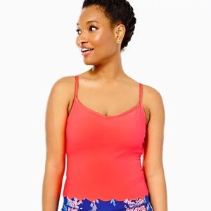 Lilly Pulitzer • Luxletic Cassis Scallop Bra Tank - L